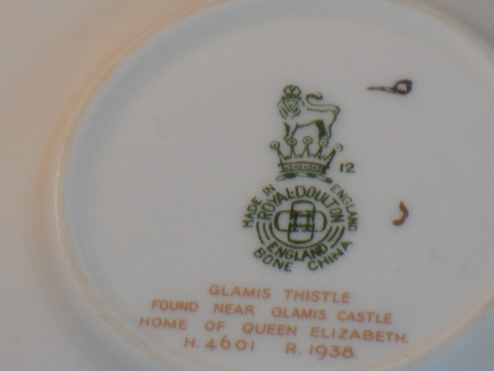 10 x Pieces Vintage Royal Doulton Glamis Thistle Tea Set Signed By