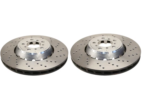 FOR BMW M2 M3 M4 FRONT GENUINE PERFORMANCE DRILLED OEM BRAKE DISCS PAIR 380mm - Picture 3 of 8