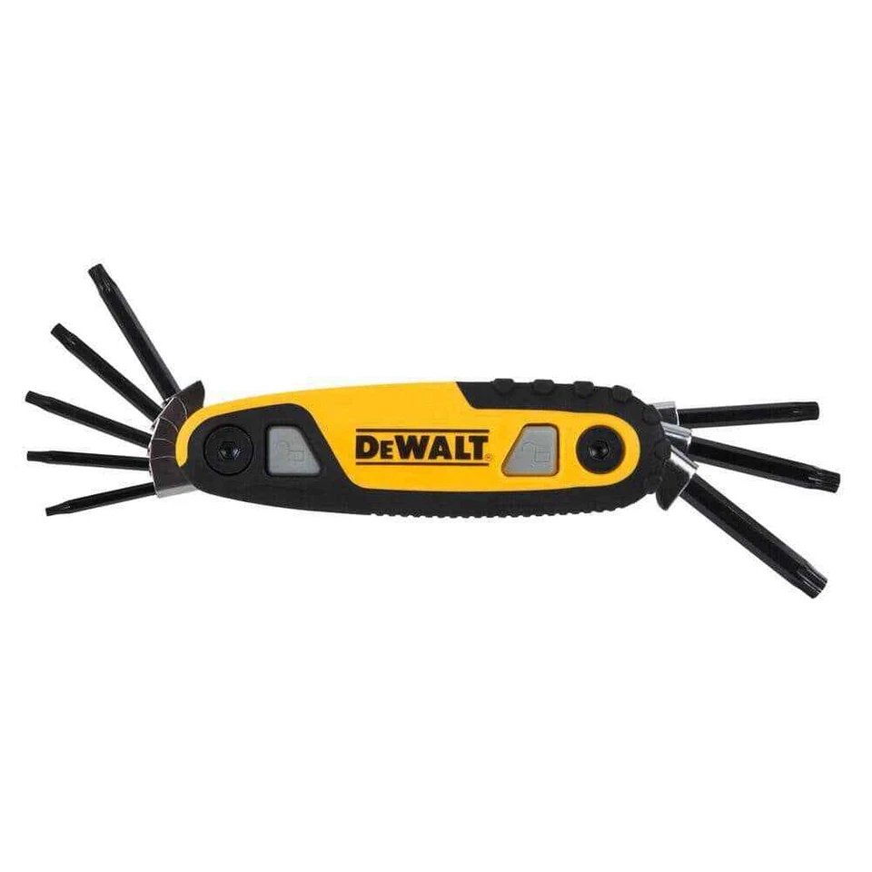 Star Locking Hex Key Set Folding Locking Torx Tool Security Screwdriver Wrench - Image 4 of 4