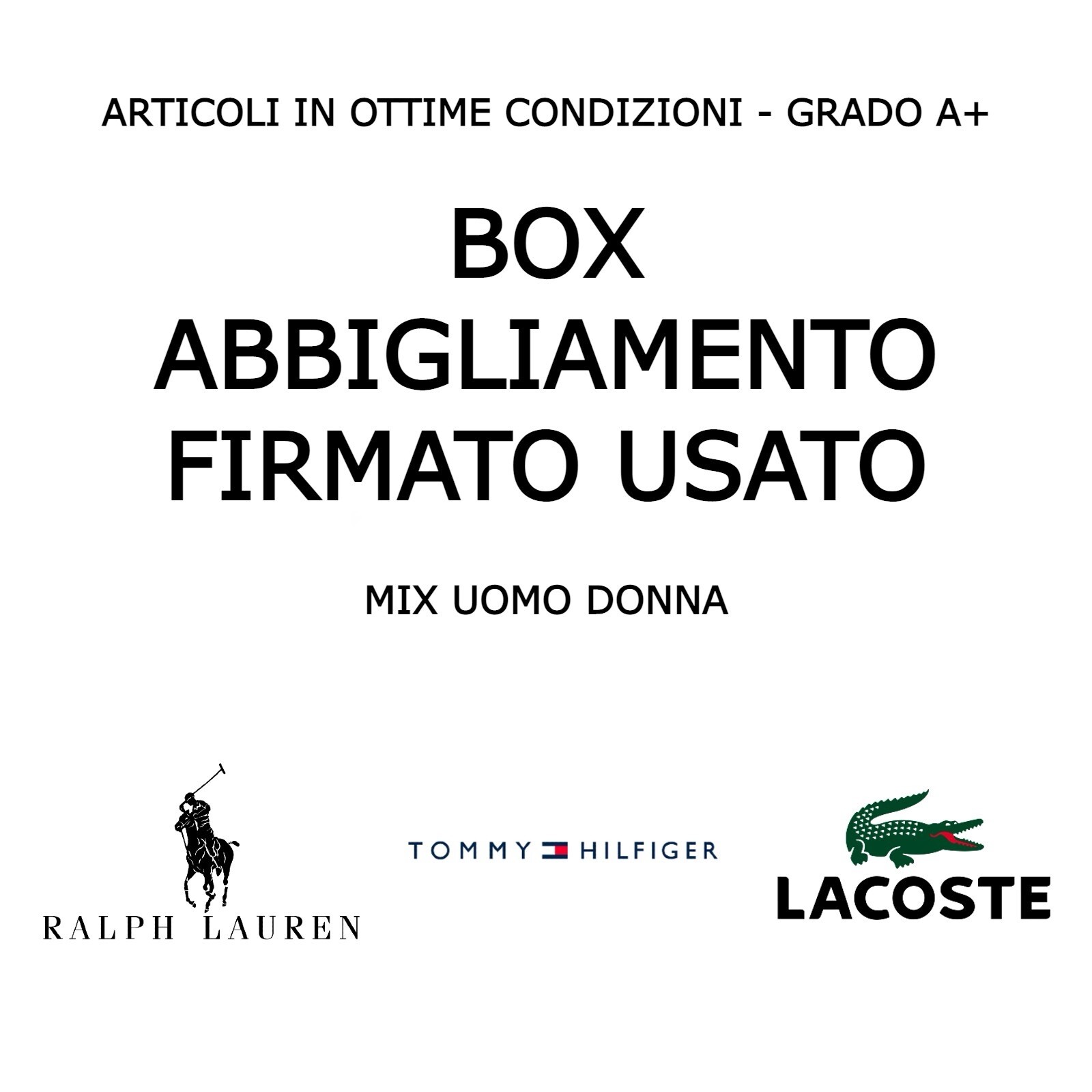 KILOBOX STOCK ABBIGLIAMENTO FIRMATO POLO RALPH LAUREN LACOSTE