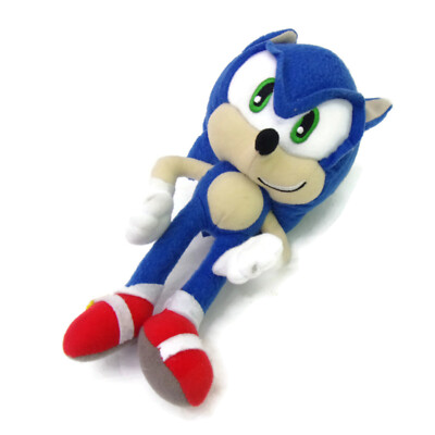 Sonic The Hedgehog 9'' Sonic Plush Doll w/ Zipper Pouch & Clip