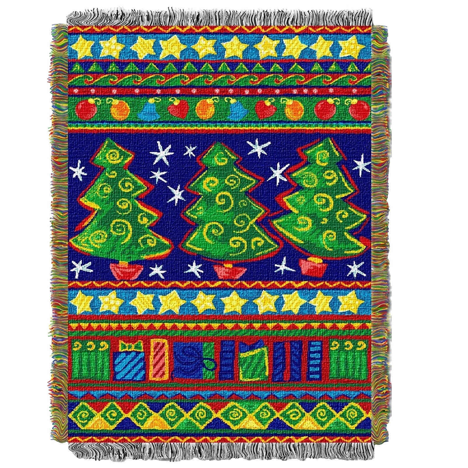 Holiday 100% Polyester Afghans & Throw Blankets