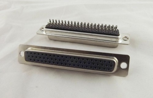 10x D-SUB 62 Pin DB62 Female Jack Solder Type Straight Adapter Connector 3 Rows - Picture 2 of 5