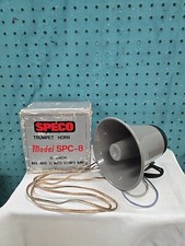 Speco 5" Weather-Resistant Aluminum Speaker Trumpet Horn 8 Ohms, SPC-8, Taiwan
