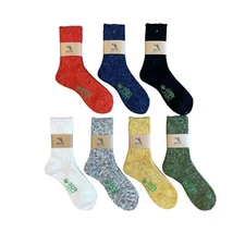 A HOPE HEMP 3×1 Rib Hemp Socks SHSX-009 Made in Japan Unisex New 7color