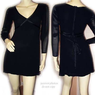 sheer little black dress