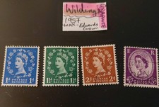 British Queen Elizabeth II Wilding Graphite Edward's Crown Off Paper 1957
