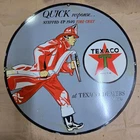 TEXACO FIRE-CHIEF PORCELAIN ENAMEL SIGN 29 X 29 INCHES