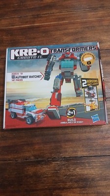 Hasbro Kre-O Create It ''Transformers'' Autobot Ratchet 2 In 1 Ambulance Robot  