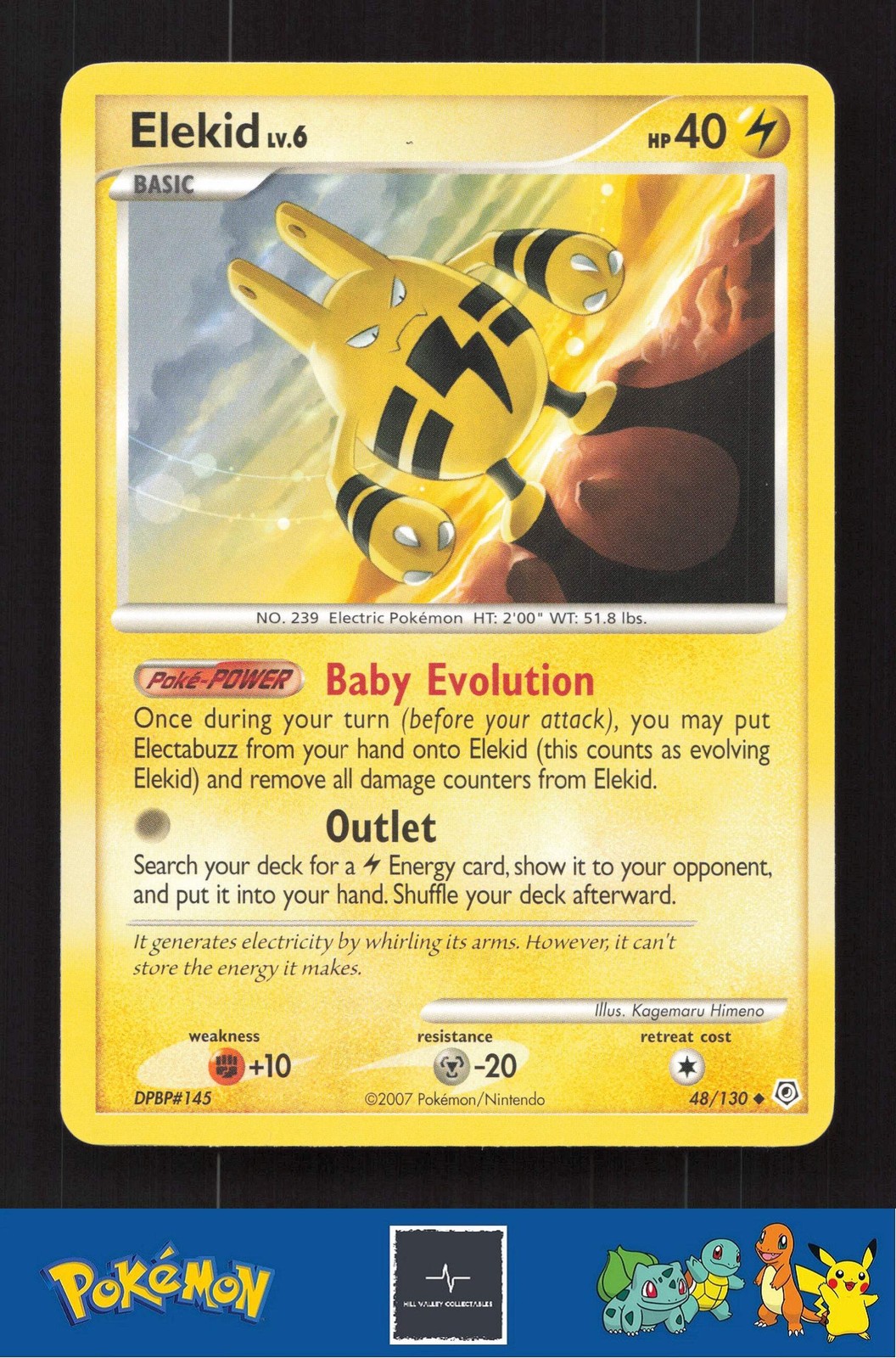 2007 Pokemon DP Diamond and Pearl 48/130 Elekid