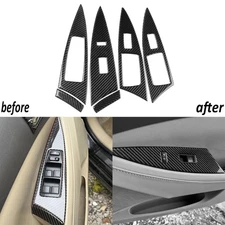 Real Carbon Fiber Interior Window Lift Switch Cover For Lexus ES ES350 2006-2012