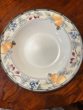 Mikasa Intaglio GARDEN HARVEST CAC29 Individual Huge Pasta Serving Bowl 11"