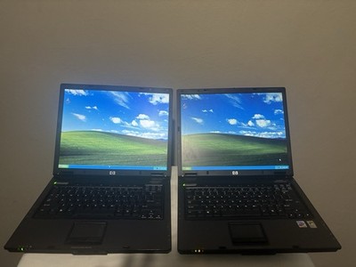 2x Laptop Used HP Compaq NC6120 NC6120 40GB HDD 2GB RAM Dual Pair Windows XP DVD
