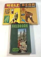 Lot of 3 Vintage 1967 Boy Cub Scouts Of America Books Bear Wolf Field Book Used