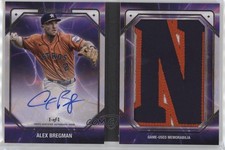 2024 Topps Luminaries Letters Book Auto 1/1 Alex Bregman #LBC-AB1 Auto v9t