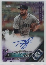 2016 Topps Chrome Rookie Purple Refractor 206/250 Tony Zych #RA-TZ Auto 0j6