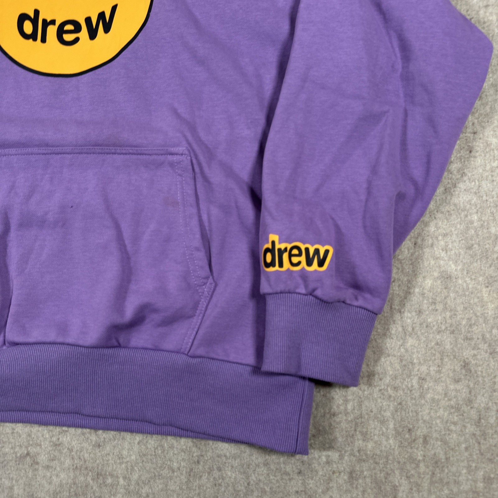 Drew House Hoodie Sweatshirt Large? Justin Bieber Smile Streetwear Purple