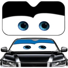 Cute Big Eyes Windshield Sunshade Car Window Windscreen Covers Cartoon Sun Shade