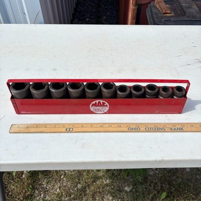 Mac Tools USA 3/4'' Drive 11-Piece Deep Impact Socket Set 3/4 - 1-3/8'' ZT1 ZDP446