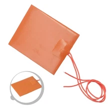 Flexible Waterproof Silicon Heater Pad For 3D Printer Bed Plate Tool 12V DC 20W