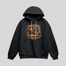 Washington Commanders Football Mascot Hoodie Gildan XL L M Black White