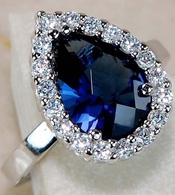 3CT Heat Treated Kyanite 925 Solid Sterling Silver Ring Sz 7 U3-7