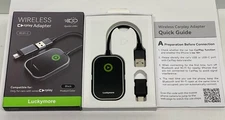 Luckymore WL01-C Carplay Adapter Gunmetal Gray Wireless Wired for iPhone iOS