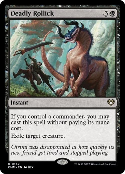 MTG English Deadly Rollick NM Normal Commander Masters