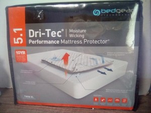 Bedgear Dri-Tec 5.0 Performance Mattress Protector, Twin XL Size-New in Package