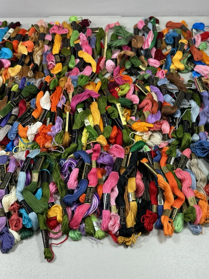 DMC J.P Coats Embroidery Floss Thread 291 Total Assortment Skeins Lot - Image 3 of 4