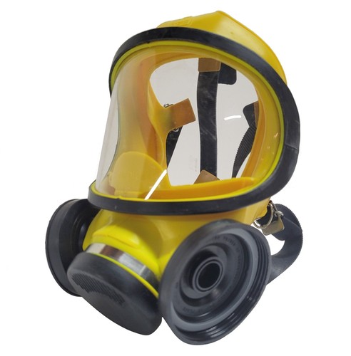 MSA 7-204-1 M4C3 Ultra-Twin Full Face Respirator Gas Mask [Yellow] ~ Medium