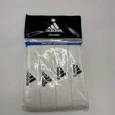 Adidas Climalite White Bicep Bands White 4 Bands New