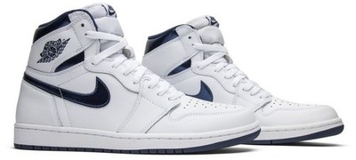 Nike Air Jordan 1 Retro High OG 'Metallic Navy' 555088-106 Men's