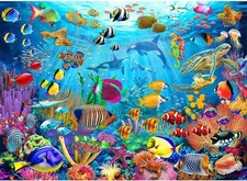 Puzzles for Kids Ages 6-8 8-10 Year Old - Ocean Underwater World, 200 Pieces Jig