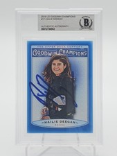 HAILIE DEEGAN 2019 UD GOODWIN CHAMPIONS #17 AUTO RACING BGS AUTH Q7106