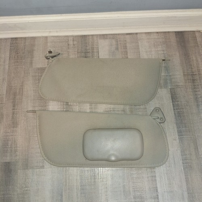 #ad OEM 1997 1998 Dodge Dakota Sun Visors Pair Passenger Driver Side Shades Grey $80.00