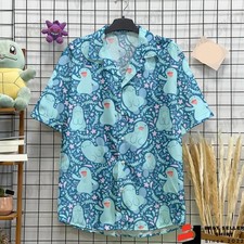 Quagsire Pokemon Hawaiian Shirt Anime Hawaiian Shirt Pokemon Gift