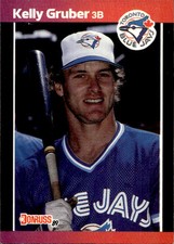 1989 Donruss #113b Kelly Gruber baseball card