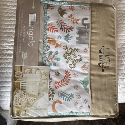 Levtex Baby Jungalo Animal Themed 5 Piece Crib Set
