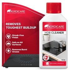 Nordicare Hob Cleaner Glass Ceramic - Induction 250 ml (Pack of 1), clear