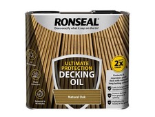 Image of Ronseal Ultimate Protection Decking Oil Natural Oak 2.5 litre