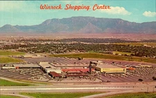 Winrock Shopping Center Albuquerque New Mexico 1964 Vintage Postcard
