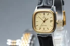 1985 Near MINT OMEGA Seamaster 22mm 796.0875 Quartz Roman Dial Women's Vintage