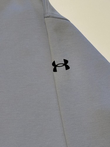 Under Armour Loose Pullover UA Sportswear Sweater Athletic Men Sz M 1/4 Zip Blue - Picture 3 of 7
