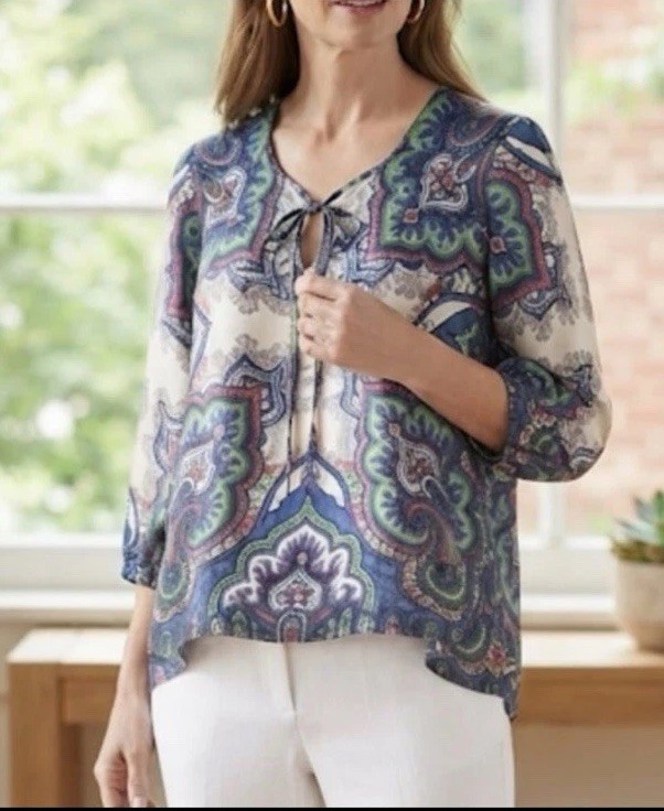 Talbots Silk Blouse Size 4