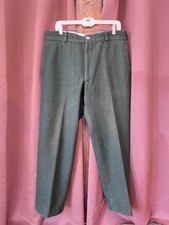 50  s Vintave Wool Hunting Trousers Wool Rich Style Unbranded Mens 34x28 Green