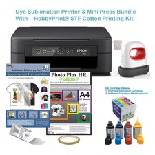 XP-2200 Sublimation Printer Bundle & 10.6 x 6.2cm Portable Mini Heat Press