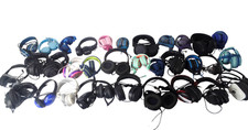 Lot of 33 wired Different brands Headphones - Free Shipping.