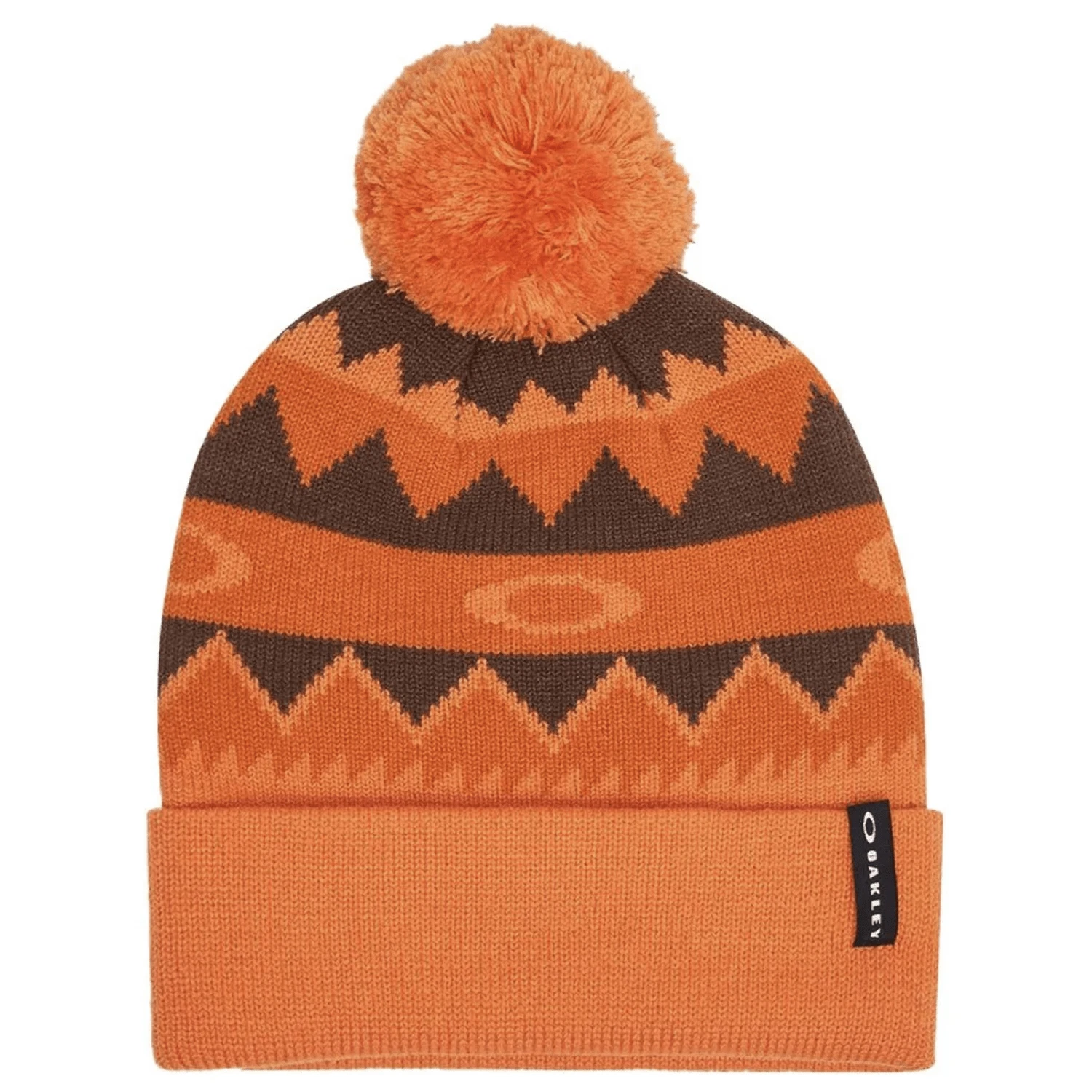 Oakley Pom Pom Norway Beanie Orange Winter Hat 2025