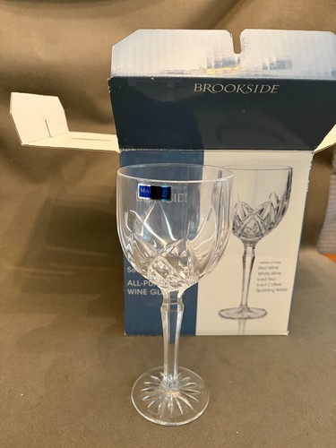 4 WATERFORD MARQUIS BROOKSIDE ALL PURPOSE WINE GLASSES ORIGINAL BOX